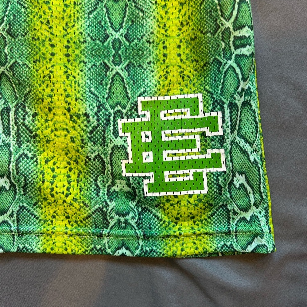 Authentic Eric Emanuel Ee Basic Shorts “Neon Snak… - image 4